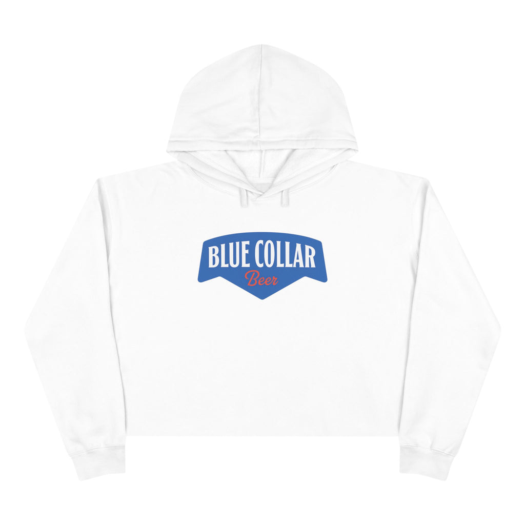 Blue Collar Beer | Women's Cropped Hoodie